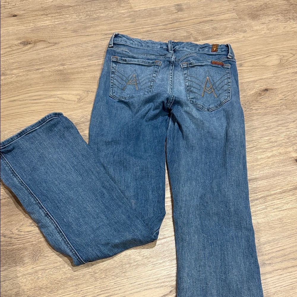 7 For All Mankind Classic Blue Boot Cut Jeans
